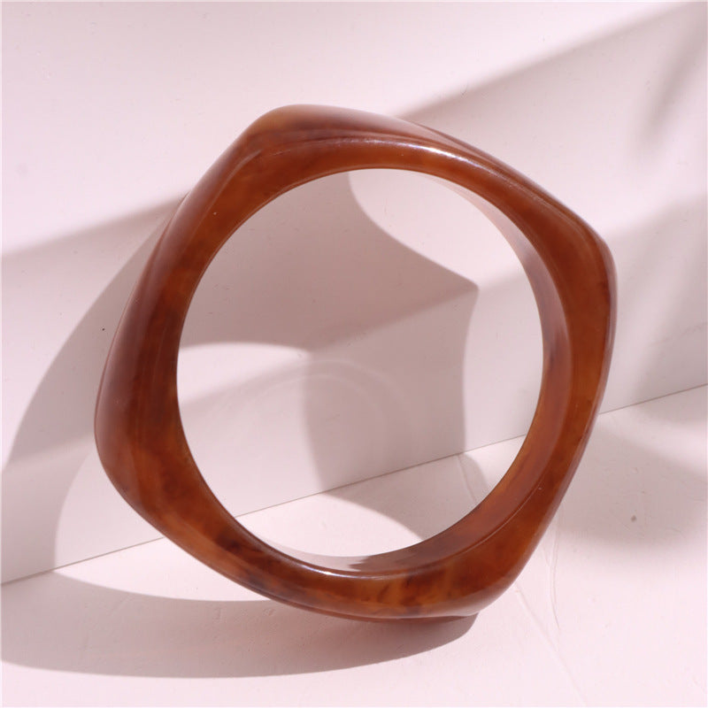 Marbled Irregular Acrylic Bracelet — bracelet, view 14