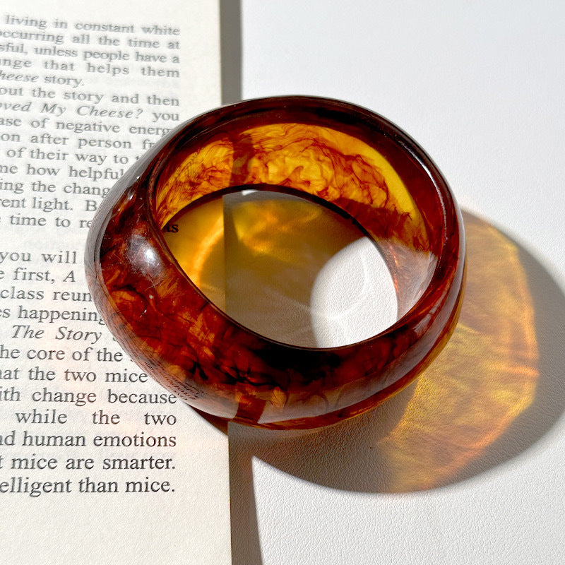 Marbled Irregular Acrylic Bracelet — bracelet, view 15