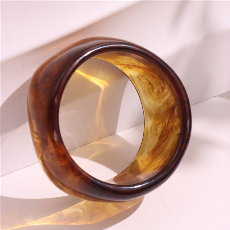 Marbled Irregular Acrylic Bracelet — bracelet, view 17