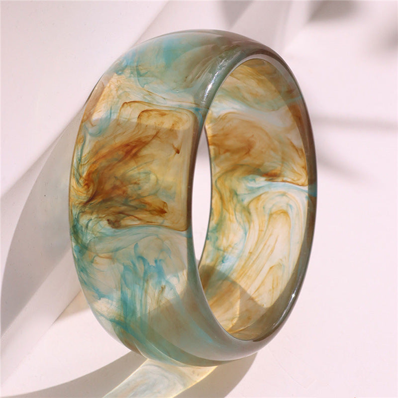 Marbled Irregular Acrylic Bracelet — bracelet, view 18