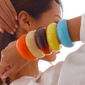 Open Style Marbled Acrylic Bracelet — bracelet