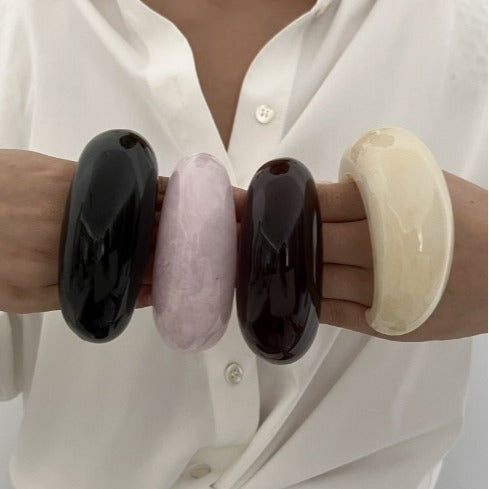 Open-Style Layered Acrylic Bracelet — bracelet, view 3