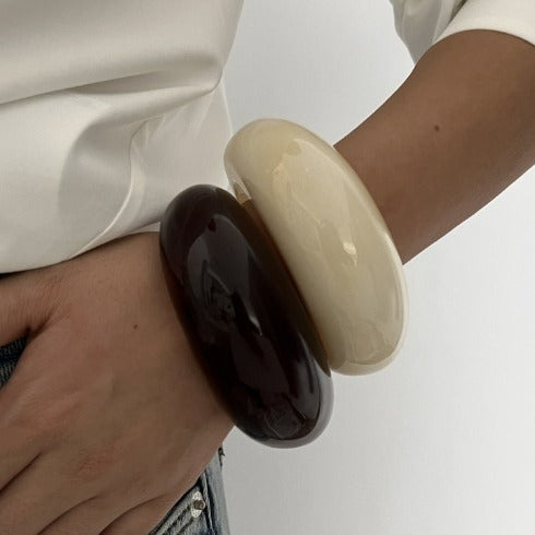 Open-Style Layered Acrylic Bracelet — bracelet, view 4