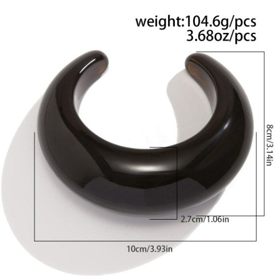 Open-Style Layered Acrylic Bracelet — bracelet, view 9