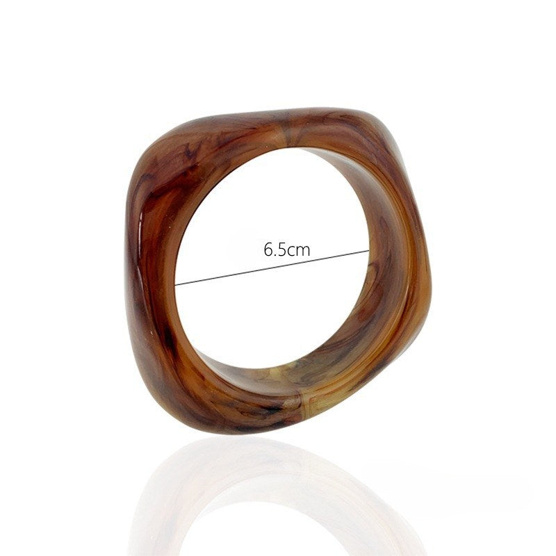 Marbled Acrylic Layered Bracelet — bracelet, view 8