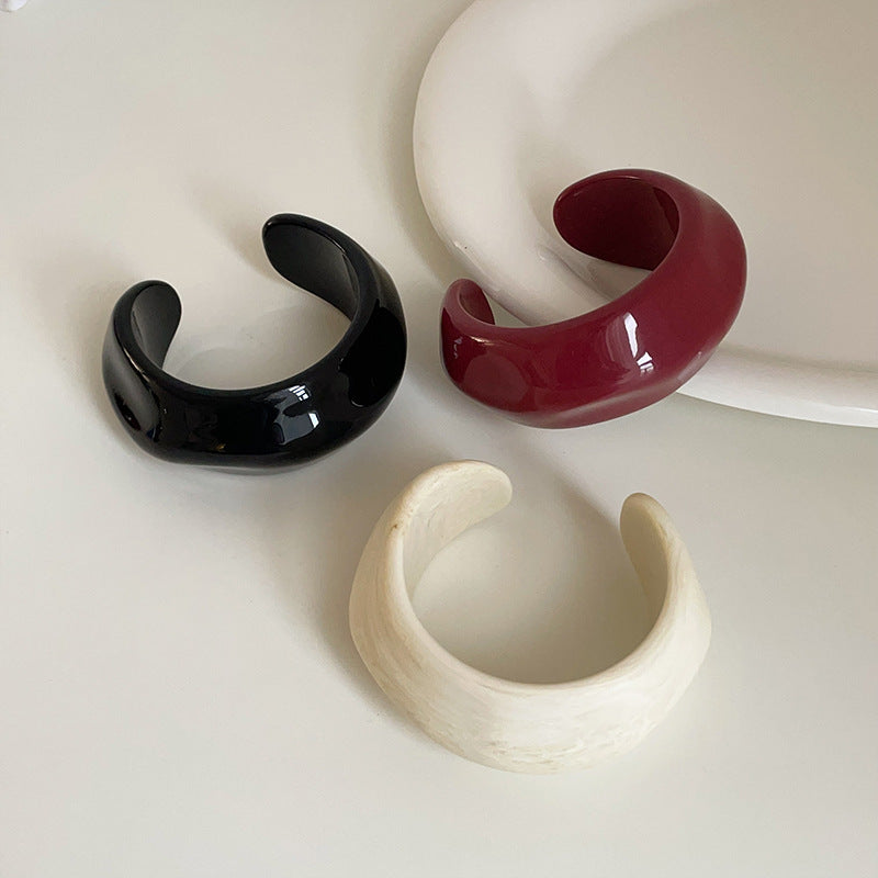 Irregular Acrylic Open Bracelet — bracelet