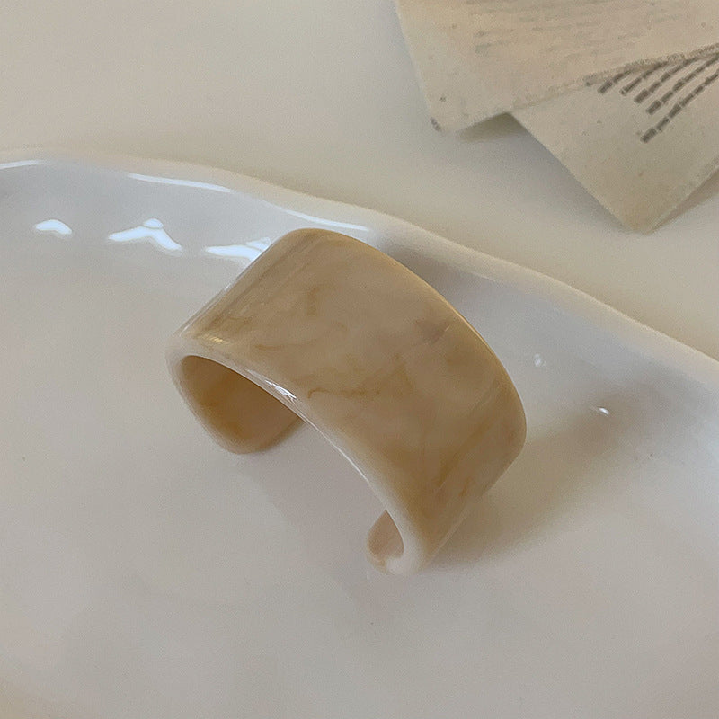 Layered Marbled Acrylic Bangle — bracelet, view 6