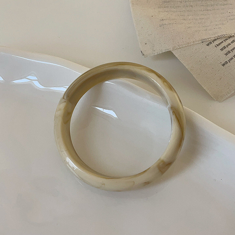 Layered Marbled Acrylic Bangle — bracelet, view 8
