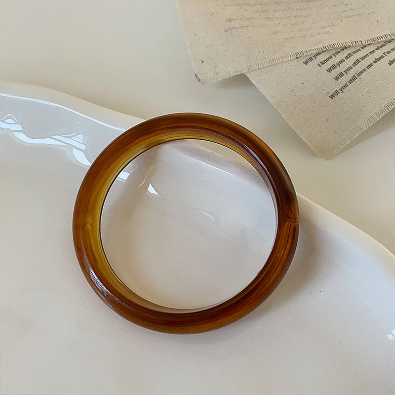 Layered Marbled Acrylic Bangle — bracelet, view 9