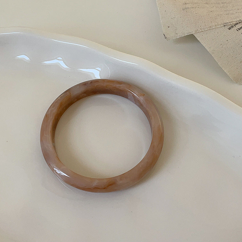 Layered Marbled Acrylic Bangle — bracelet, view 10