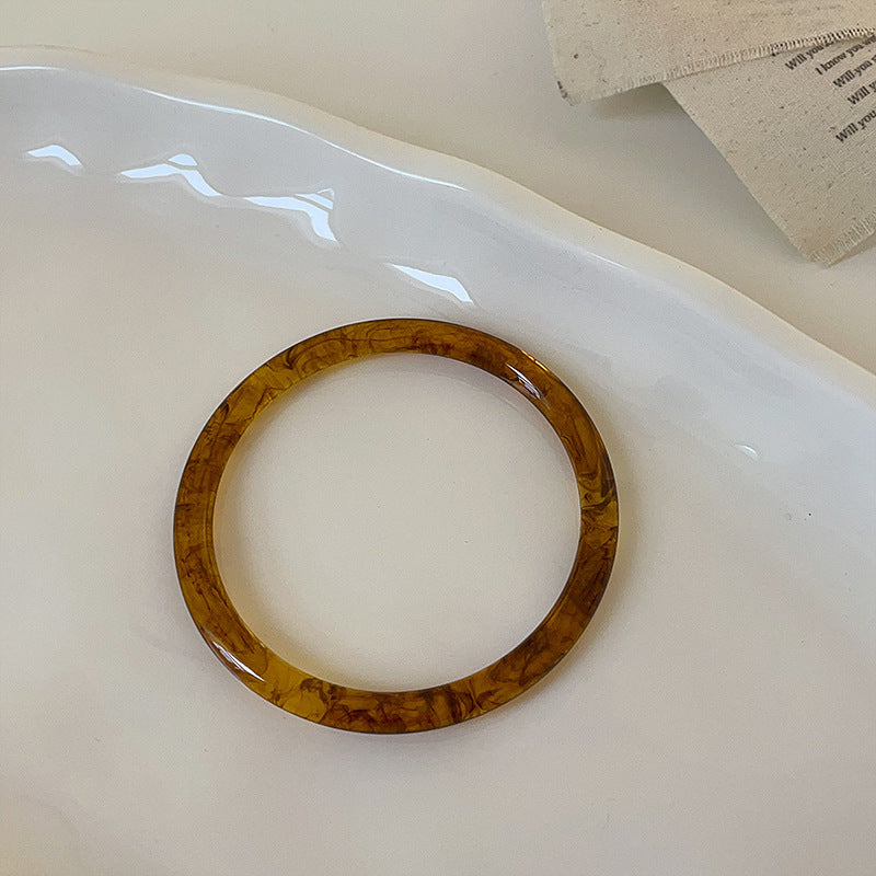 Layered Marbled Acrylic Bangle — bracelet, view 12