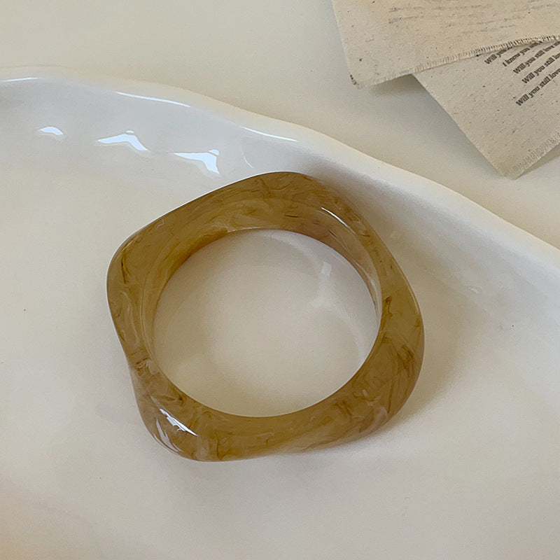 Layered Marbled Acrylic Bangle — bracelet, view 14