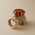 Stretchy Marbled Acrylic Bracelet — bracelet