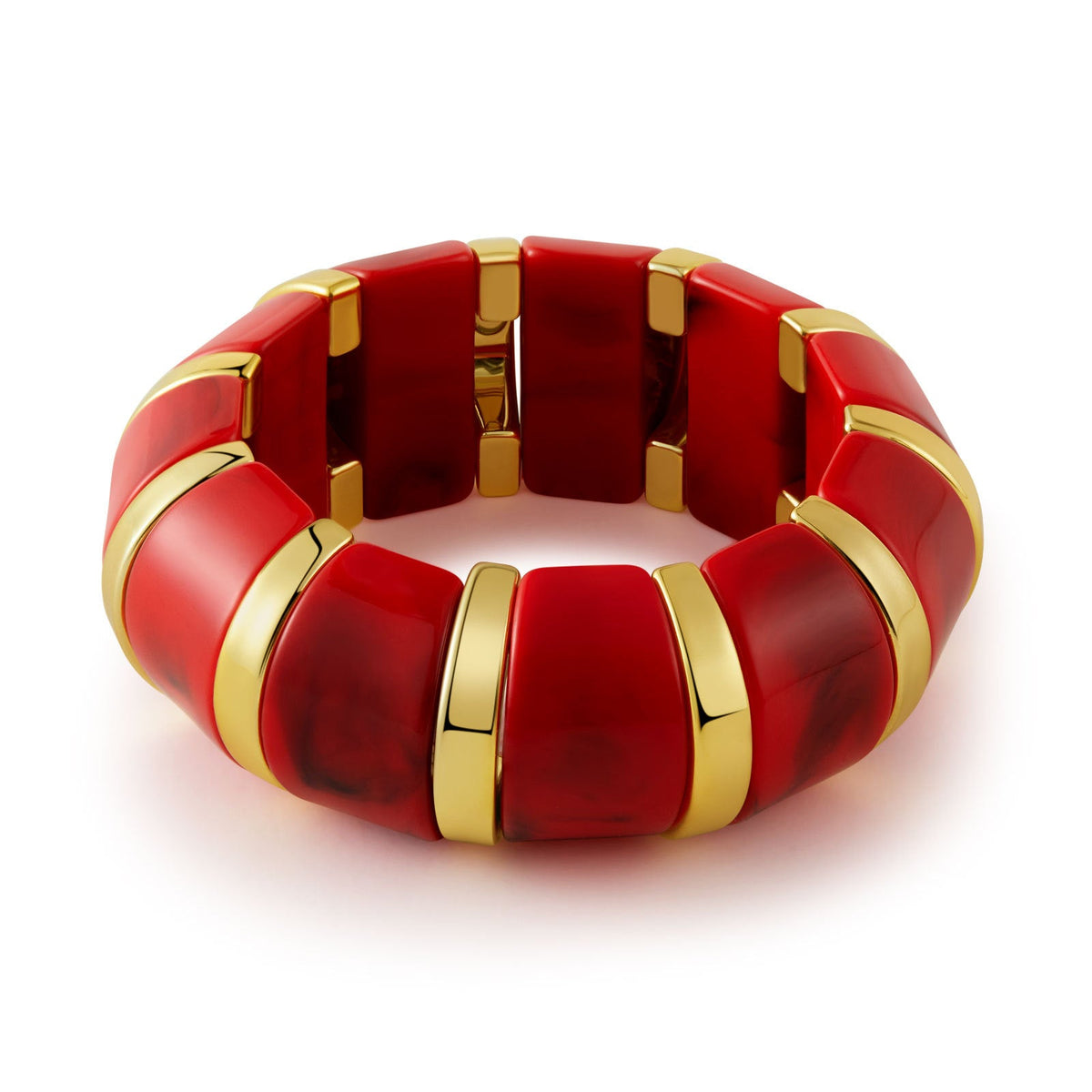 Stretchy Marbled Acrylic Bracelet — bracelet, view 7