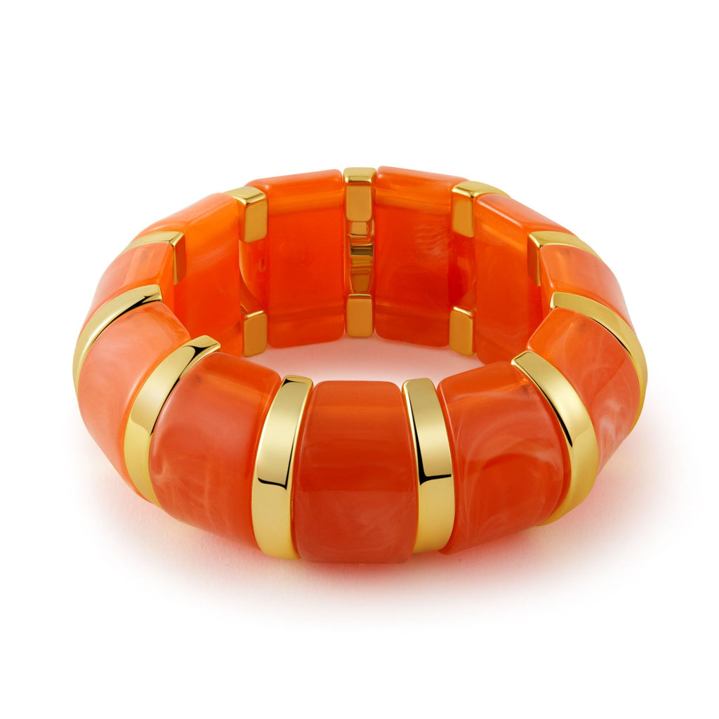 Stretchy Marbled Acrylic Bracelet — bracelet, view 8
