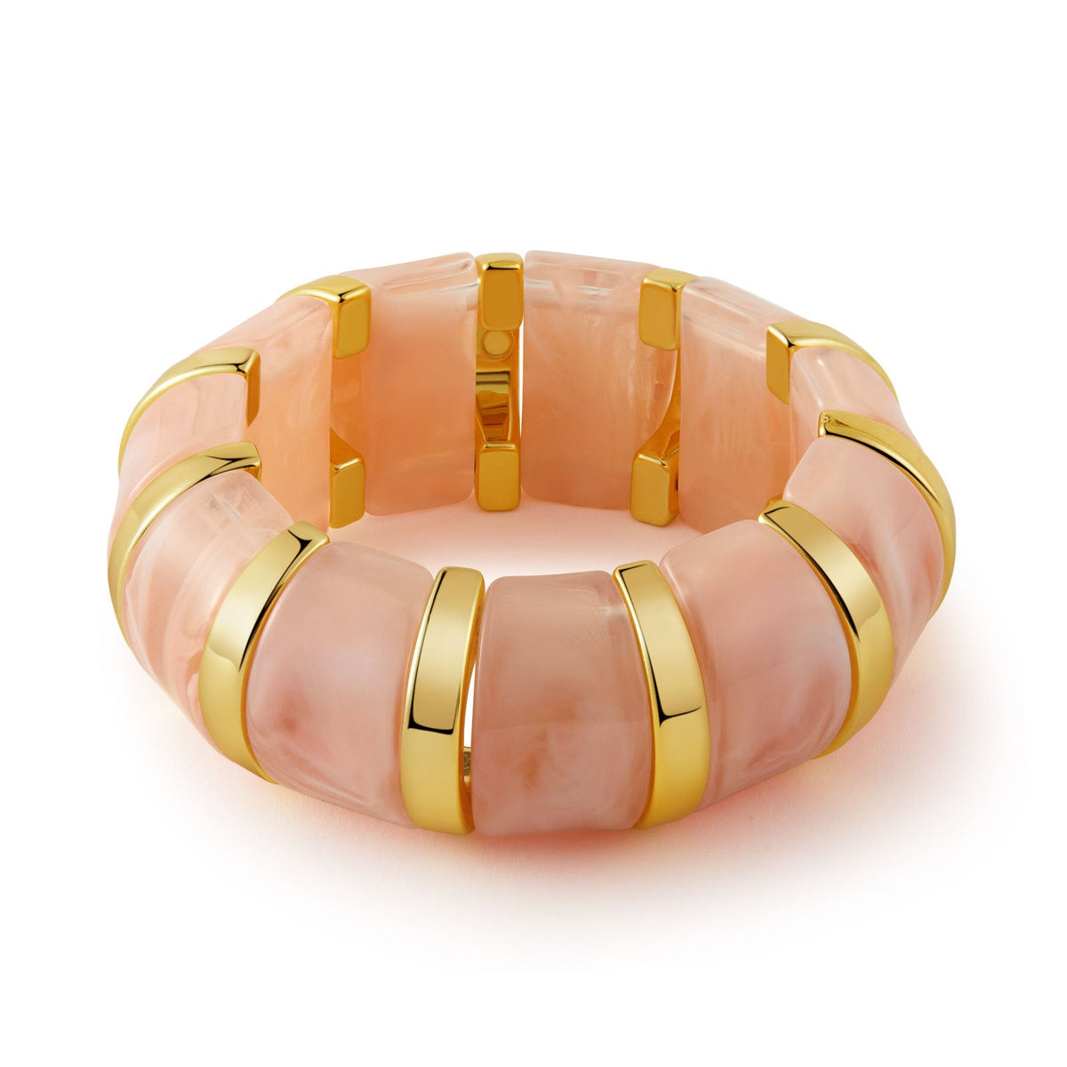 Stretchy Marbled Acrylic Bracelet — bracelet, view 9