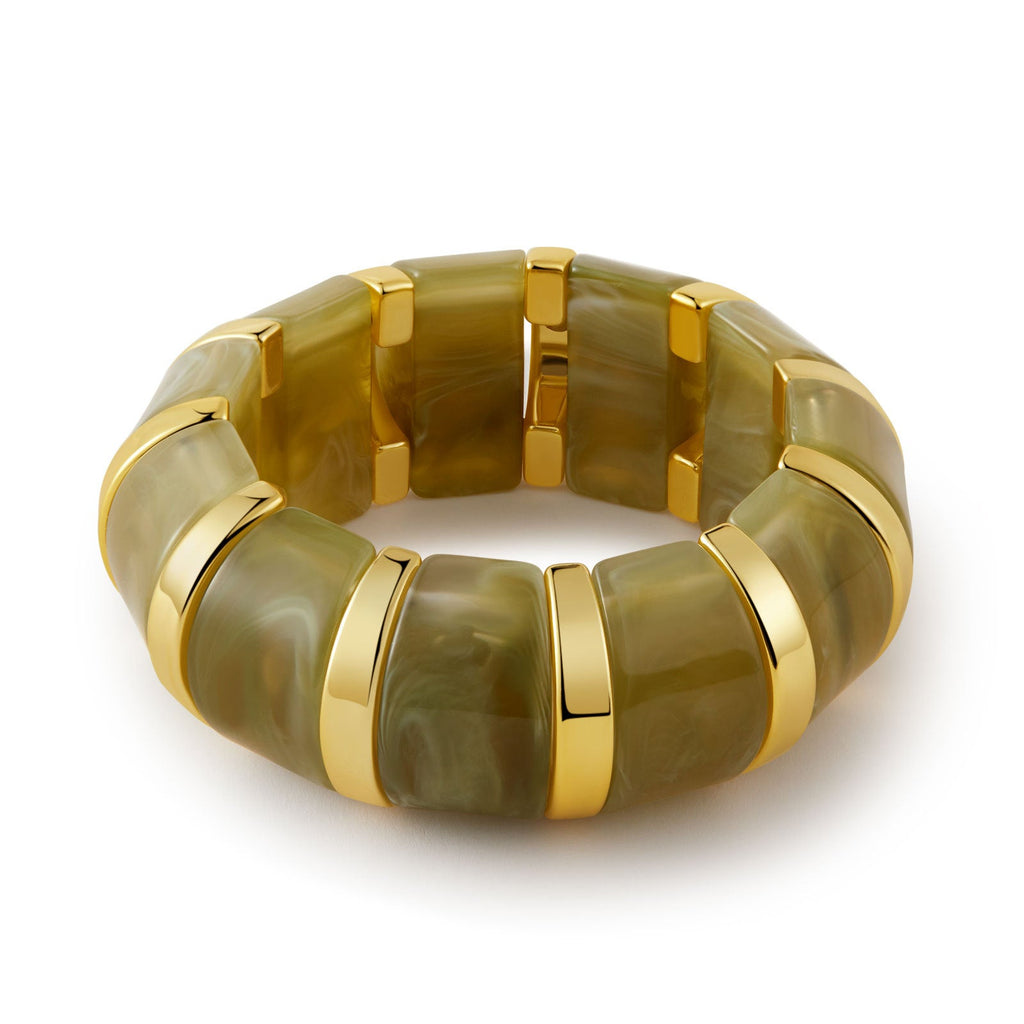 Stretchy Marbled Acrylic Bracelet — bracelet, view 10