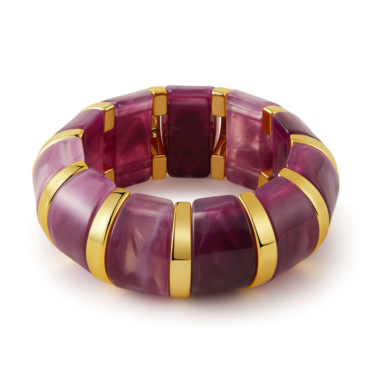Stretchy Marbled Acrylic Bracelet — bracelet, view 11