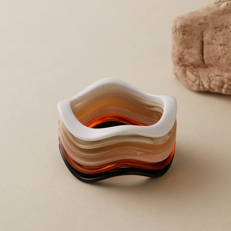 Wave Irregular Acrylic Bracelet — bracelet