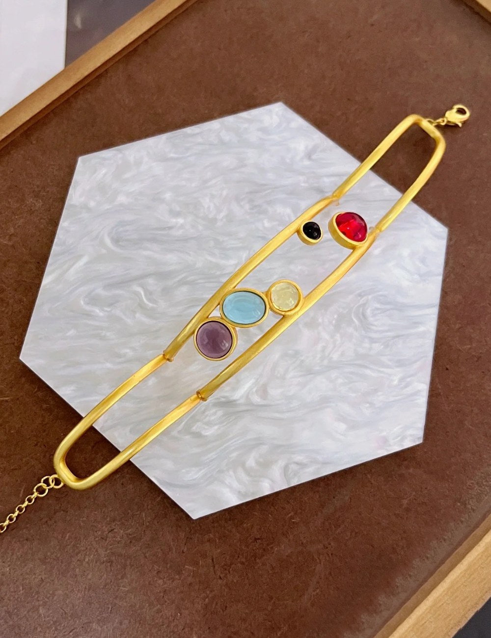 Hollow Out Layered Bracelet — gold bracelet