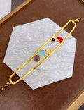 Hollow Out Layered Bracelet — gold bracelet