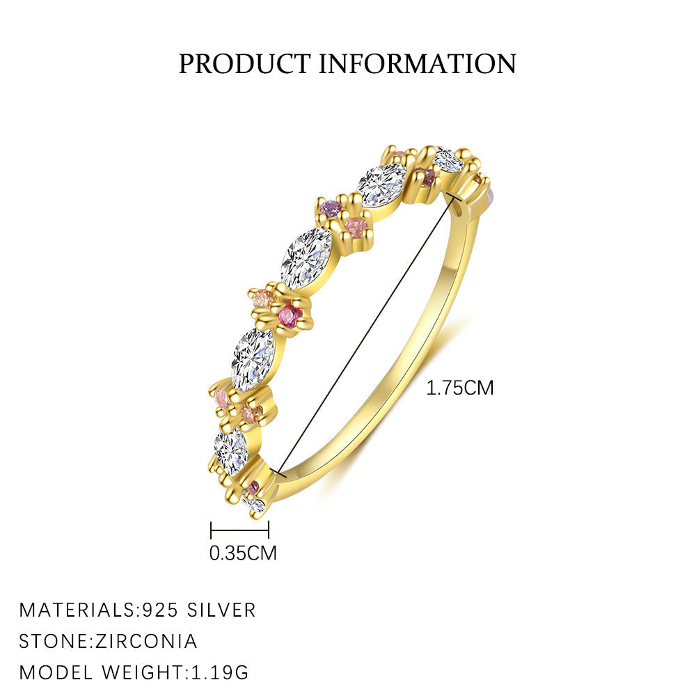 Zircon Flower And Moon Ring — ring, view 7