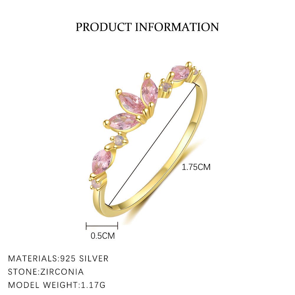 Zircon Flower And Moon Ring — ring, view 10