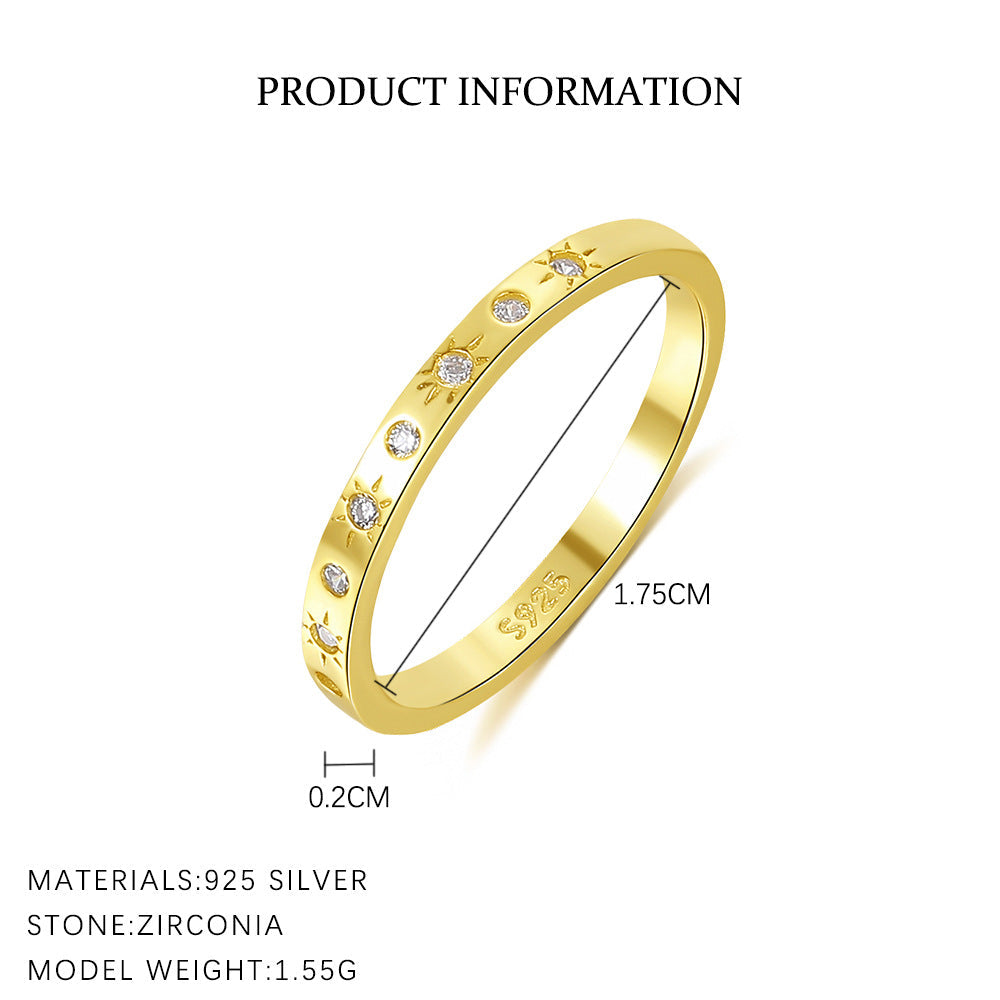 Zircon Geometric Single Rings — ring, view 9