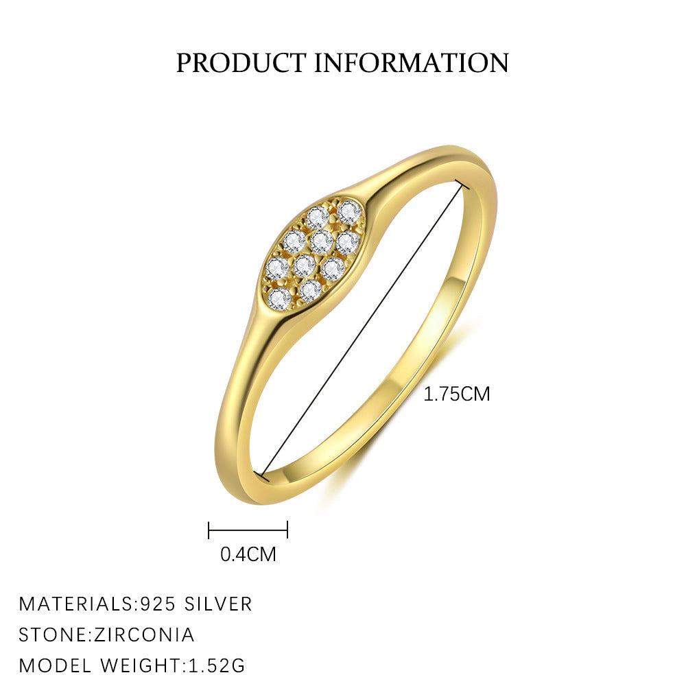 Zircon Geometric Single Rings — ring, view 12