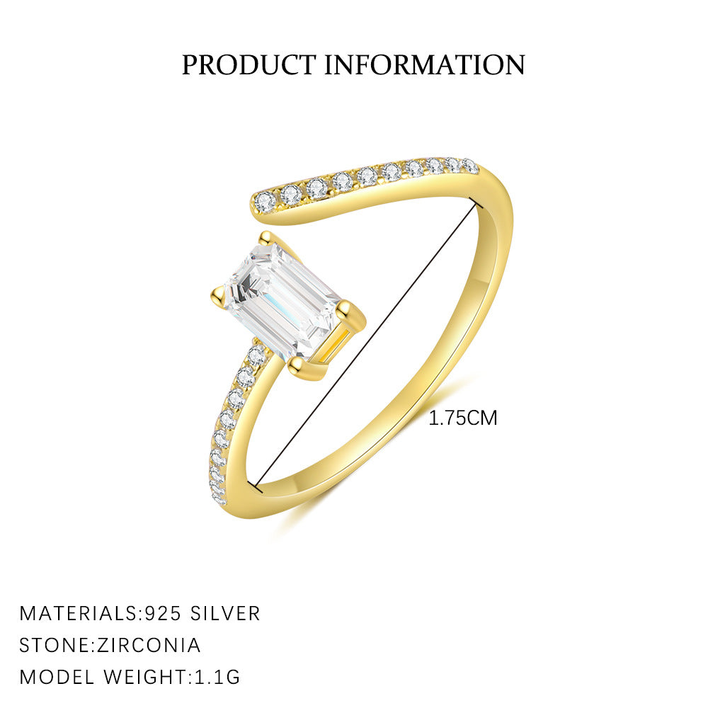 Layered Zircon Adjustable Ring — ring, view 8
