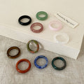 Faceted Crystal Statement Rings — ring