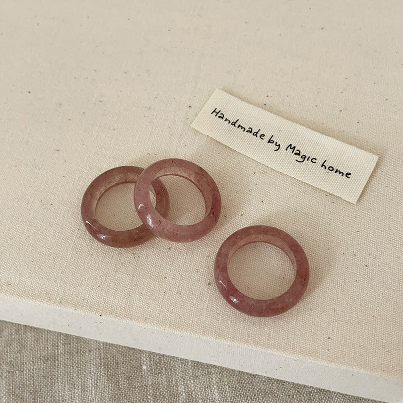 Faceted Crystal Statement Rings — ring, view 4