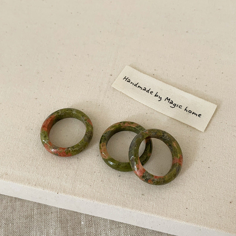 Faceted Crystal Statement Rings — ring, view 5