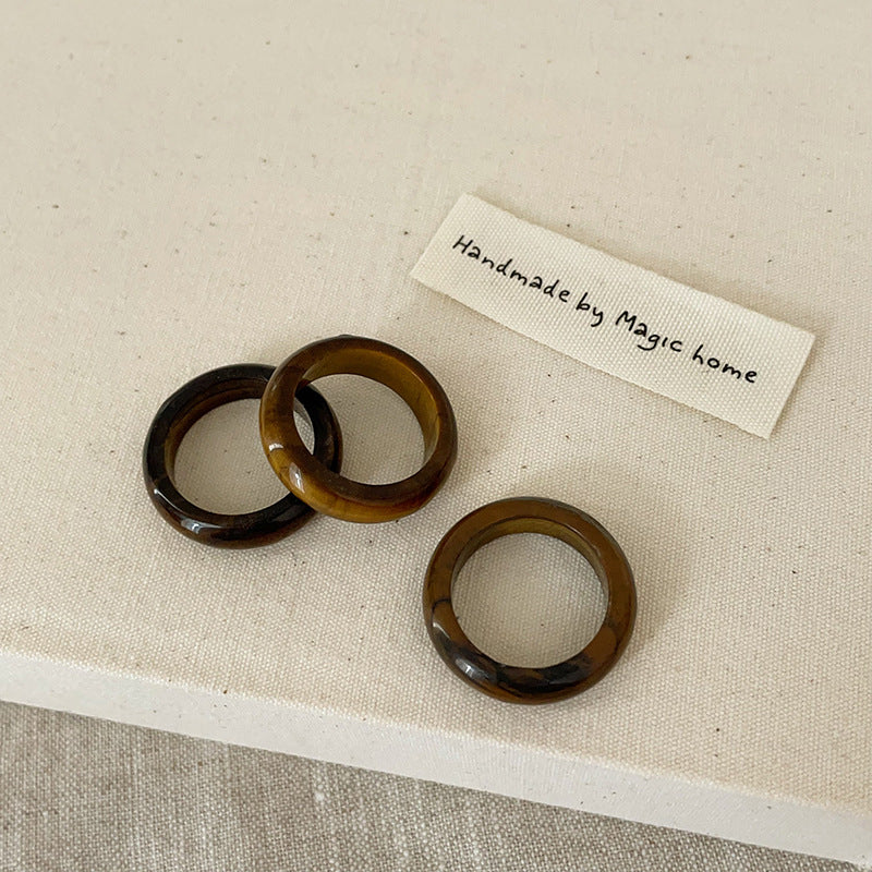 Faceted Crystal Statement Rings — ring, view 6
