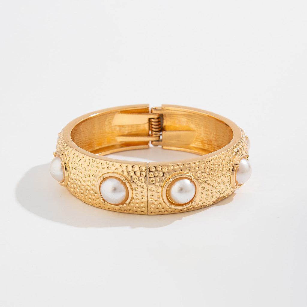 Twisted Gold Bangle Bracelet — bracelet, view 10