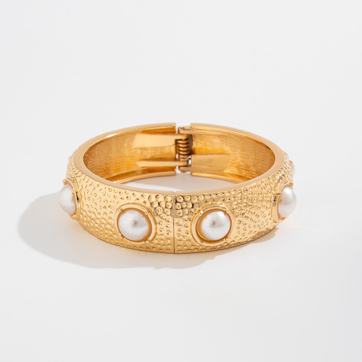 Twisted Gold Bangle Bracelet — bracelet, view 10