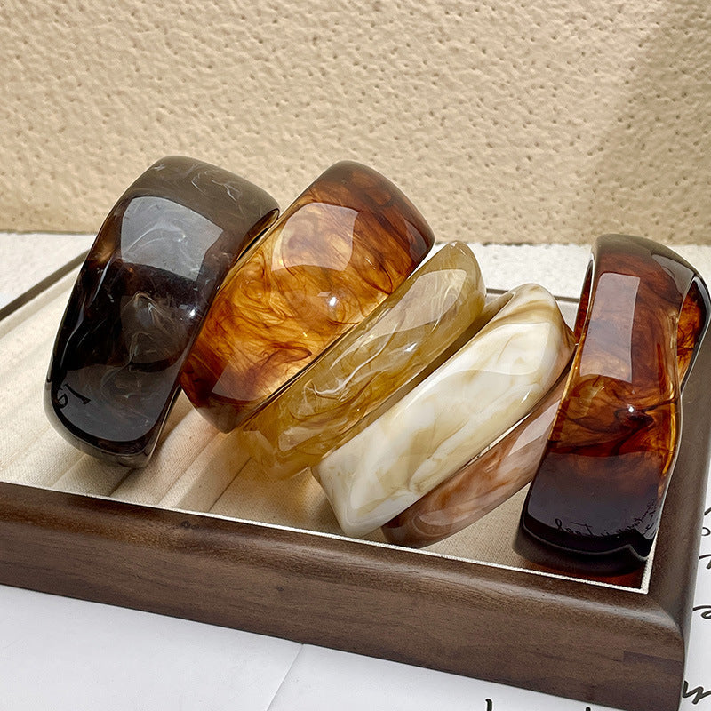 Irregular Acetate Wide Cuff Bracelet — bracelet