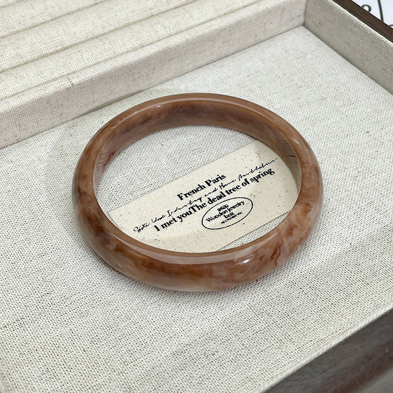 Irregular Acetate Wide Cuff Bracelet — bracelet, view 6