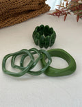Gradient Geometric Acrylic Bangle — bracelet
