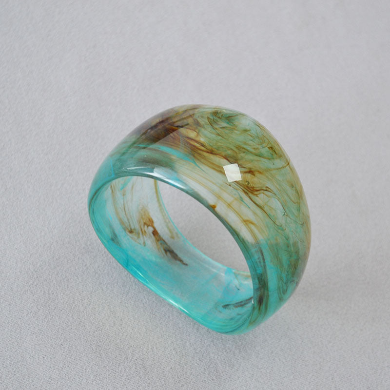 Irregular Ink-Marbled Cuff Bracelet — bracelet, view 2