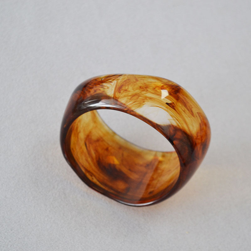 Irregular Ink-Marbled Cuff Bracelet — bracelet, view 4