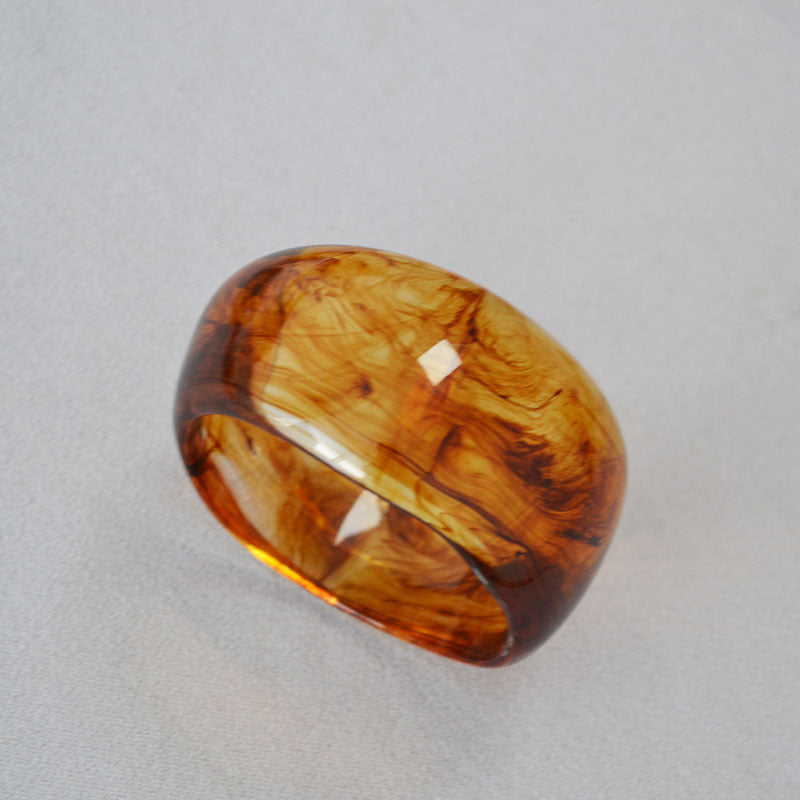 Irregular Ink-Marbled Cuff Bracelet — bracelet, view 5
