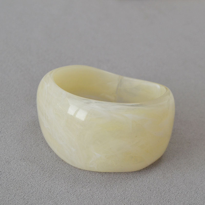 Irregular Ink-Marbled Cuff Bracelet — bracelet, view 8