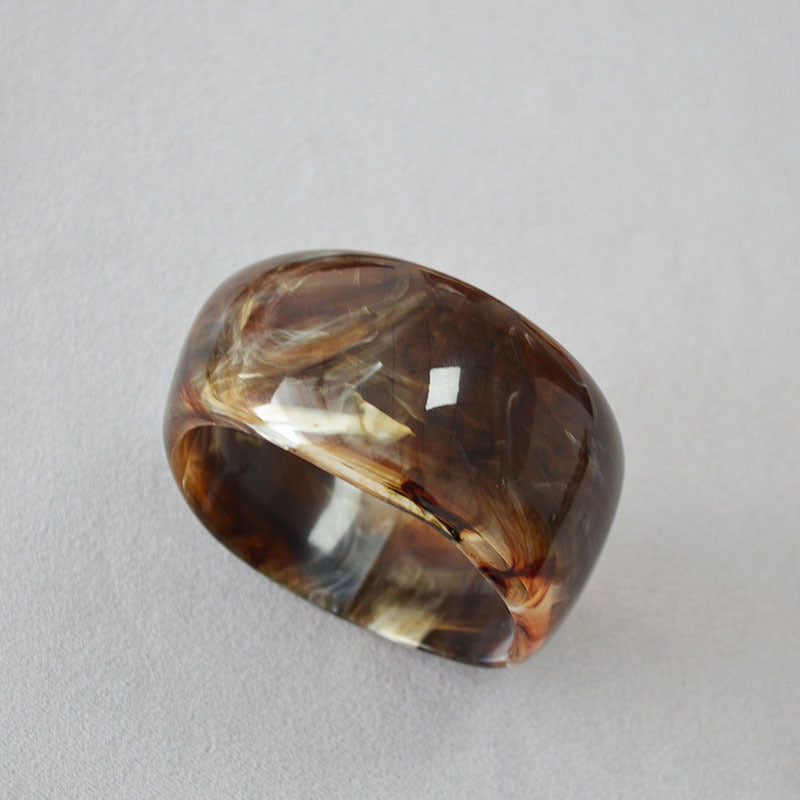 Irregular Ink-Marbled Cuff Bracelet — bracelet, view 10