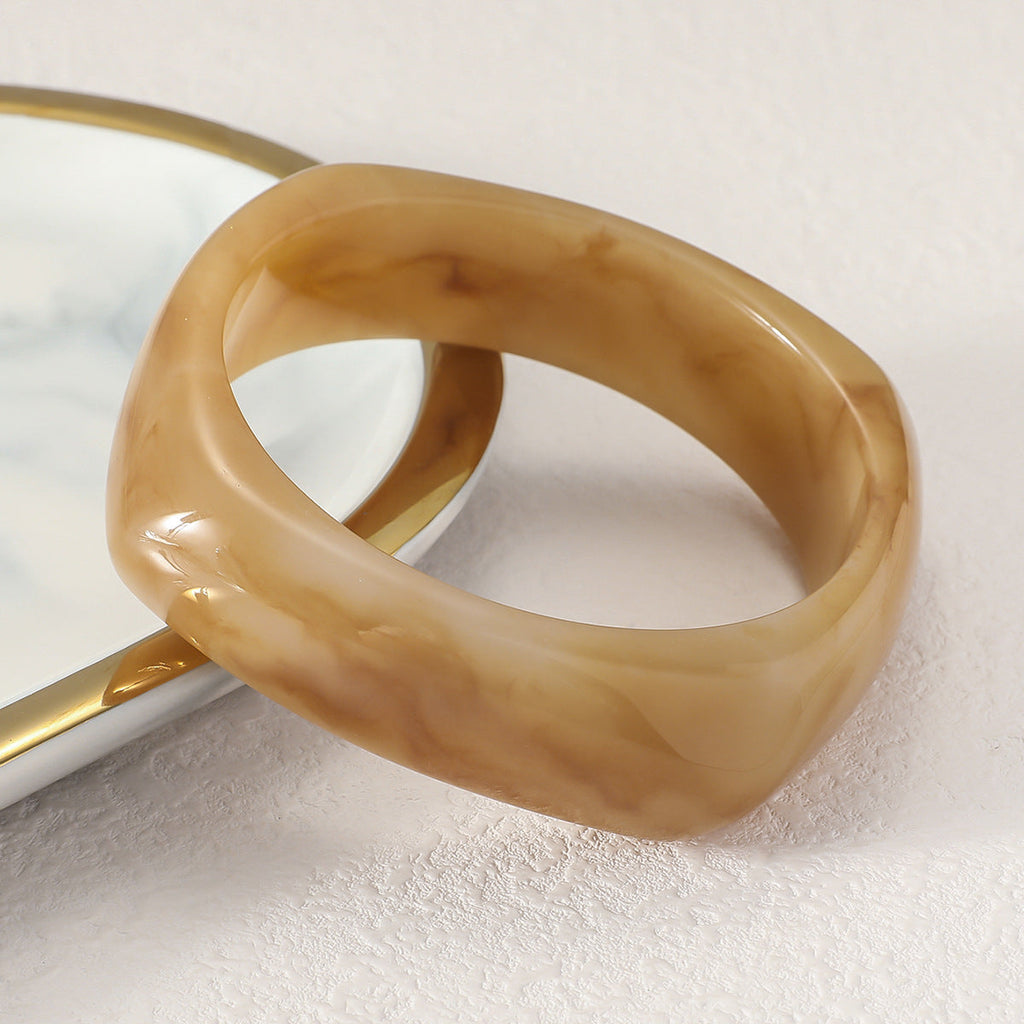 Translucent Irregular Jade Bracelet — bracelet, view 2