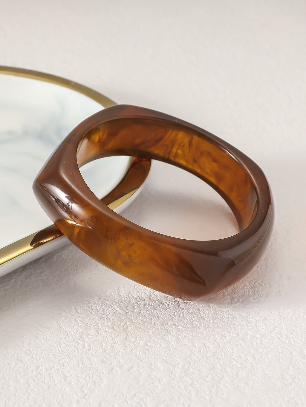 Translucent Irregular Jade Bracelet — bracelet, view 5