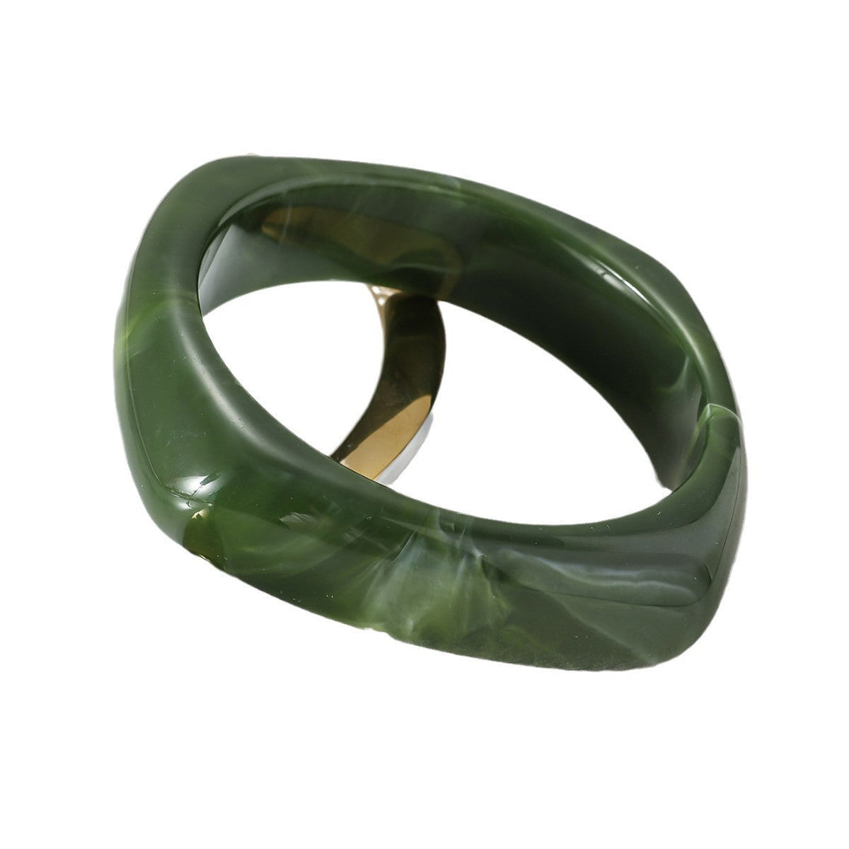 Translucent Irregular Jade Bracelet — bracelet, view 6