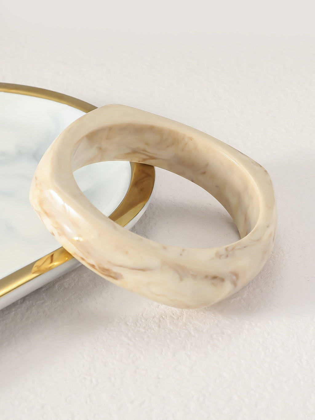 Translucent Irregular Jade Bracelet — bracelet, view 12