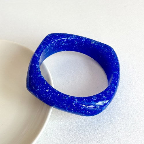 Layered Geometric Acrylic Bracelet — bracelet, view 6