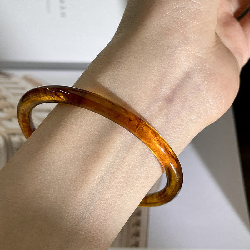 Geometric Marbled Acrylic Bracelet — bracelet, view 9